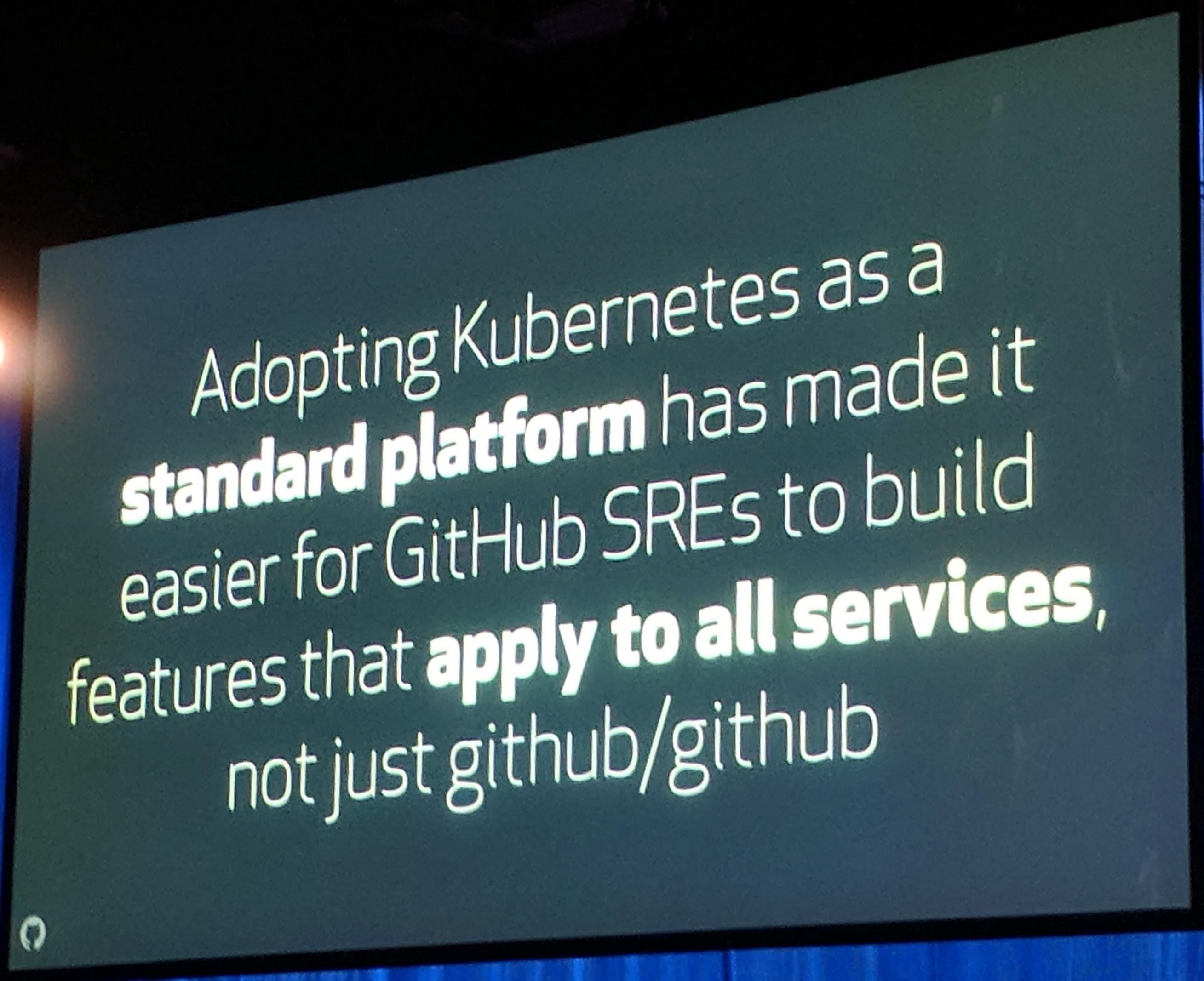 KubeCon: Keynote GitHub Kubernetes made it easier for SREs