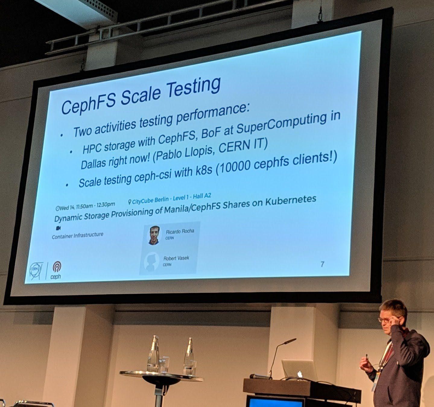 Ceph Day Berlin 2018 - Mastering Ceph Operations: Upmap and the Mgr Balancer, Dan van der Ster, CERN - 'CephFS Scale Testing'