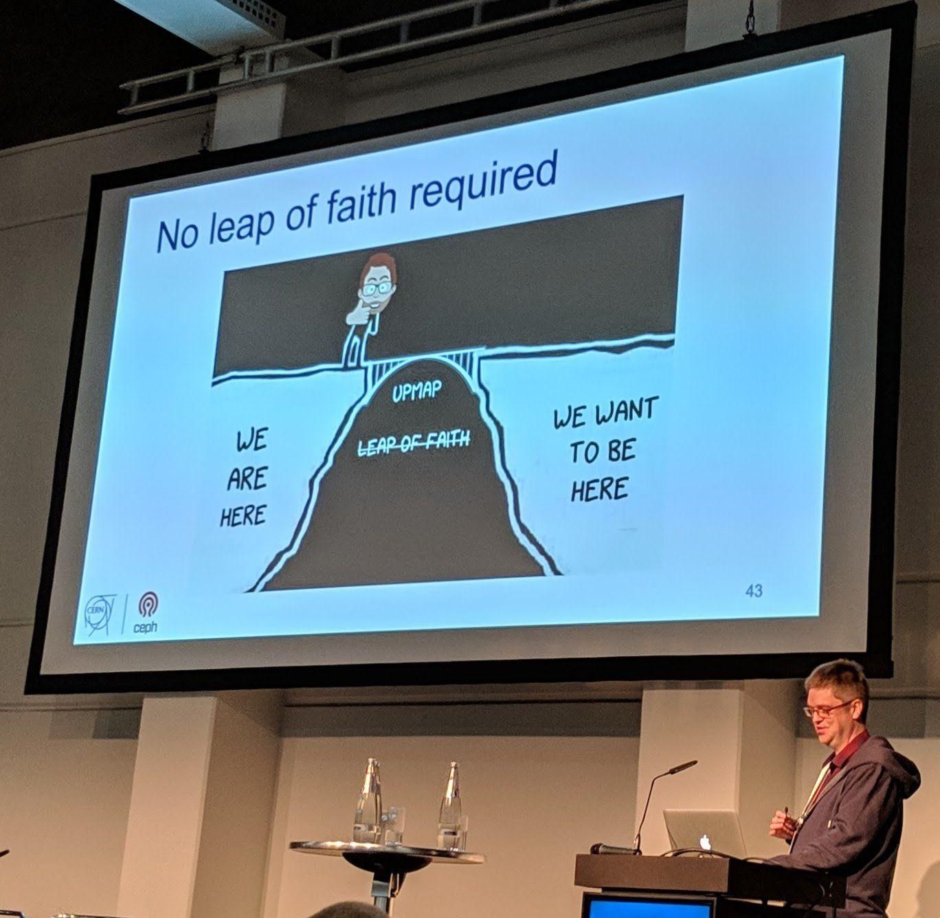 Ceph Day Berlin 2018 - Mastering Ceph Operations: Upmap and the Mgr Balancer, Dan van der Ster, CERN - 'No leap of faith required'