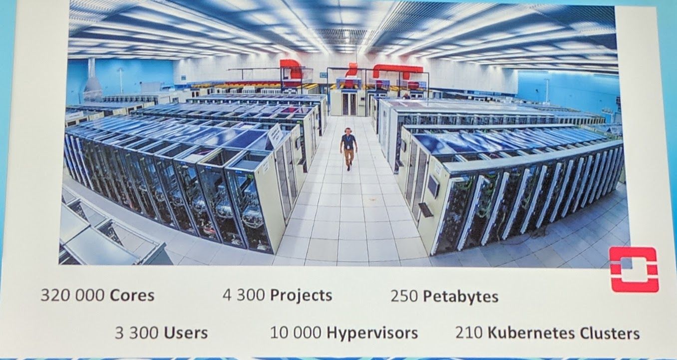 KubeCon - Keynote - Numbers about Compute power at CERN