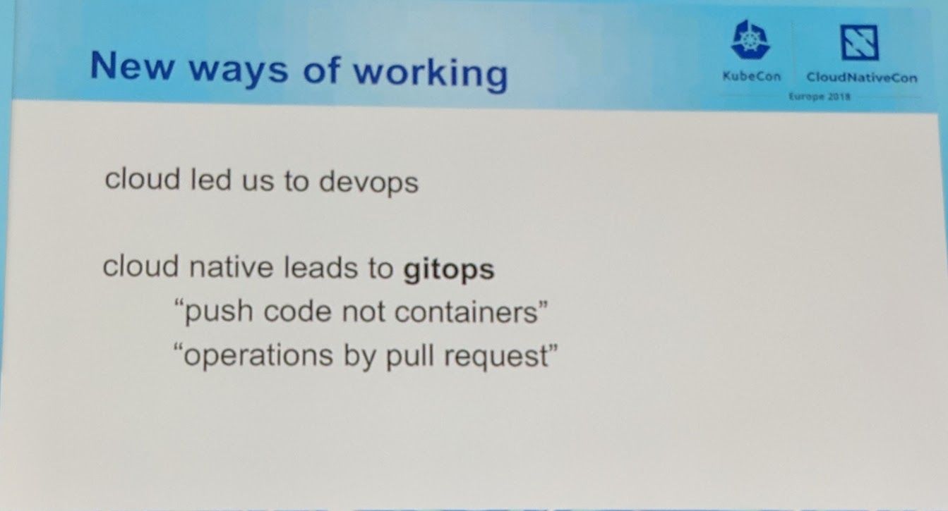 KubeCon - Keynote - New ways of working