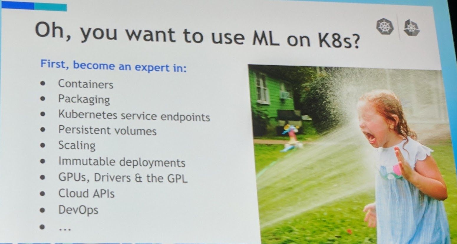 KubeCon - Keynote - Oh, you want to use ML on K8s?
