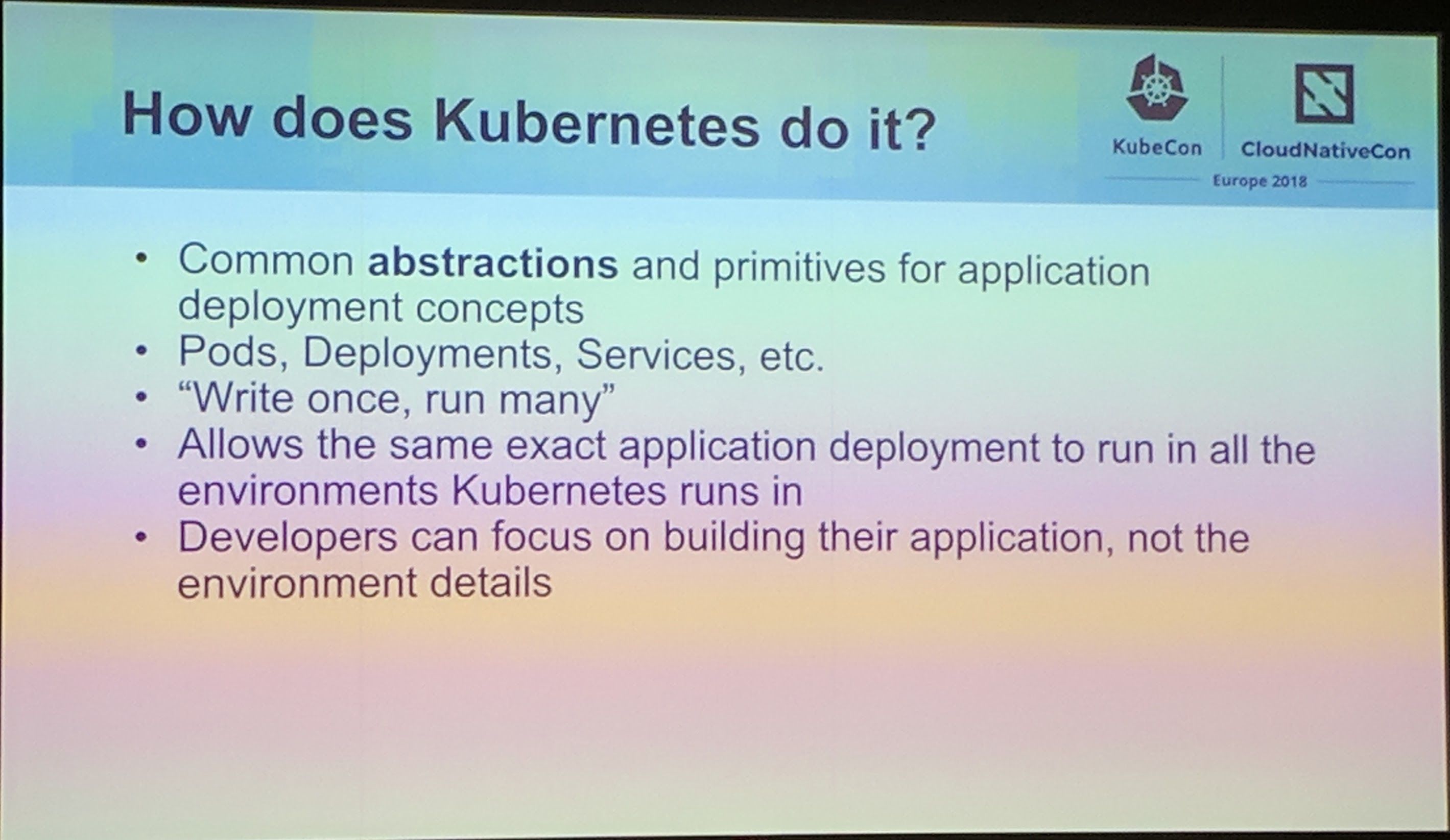 KubeCon - Talk - Kubernetes Runs Anywhere, but Does your Data? - How does Kubernetes do it?