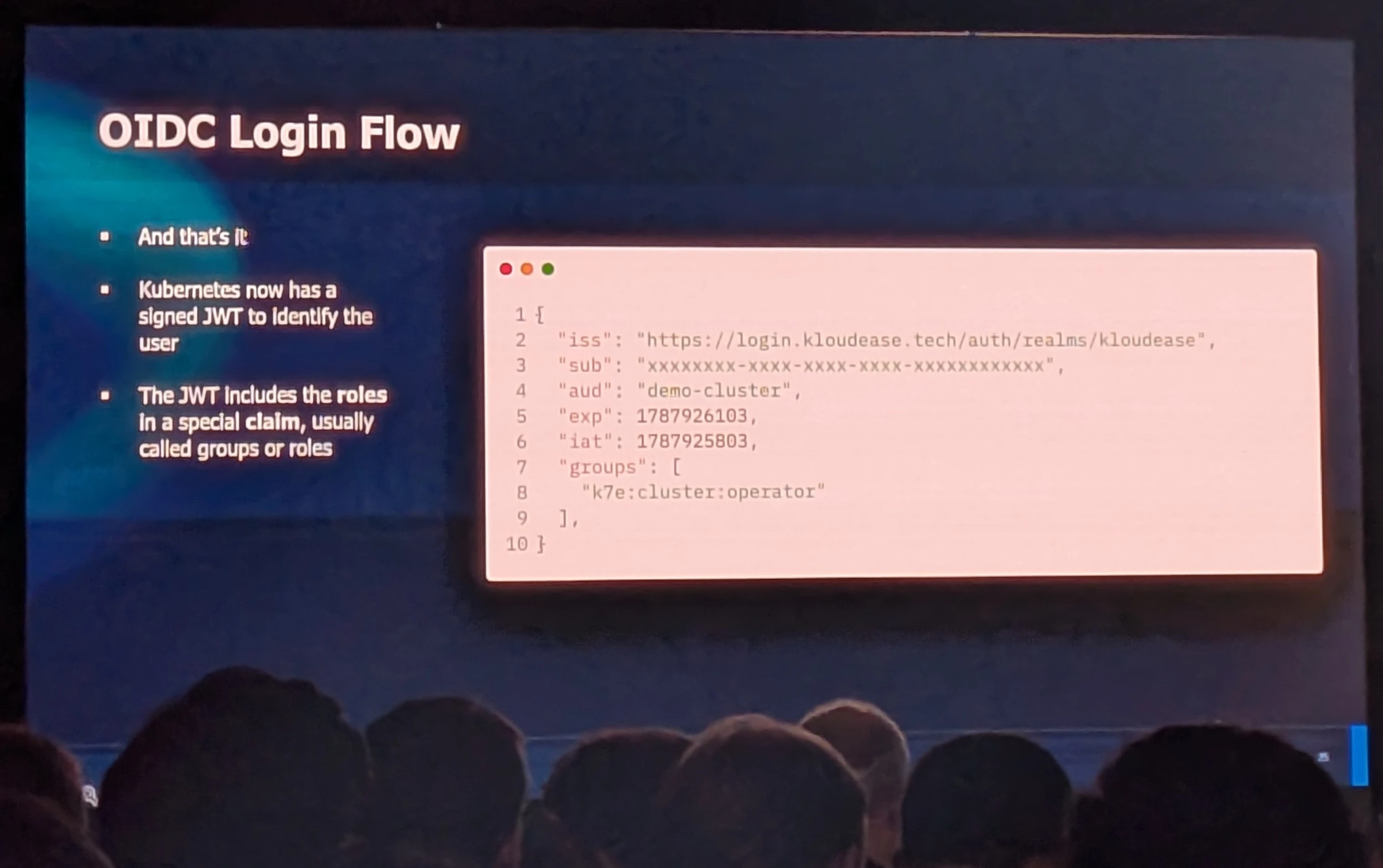 CDS2026 - Kubernetes RBAC at scale without losing your sanity - Kevin Gimbel - OIDC Login Flow